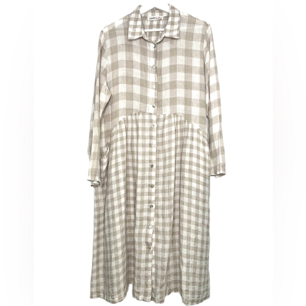 Amici By Baci - Oversized Linen Dress